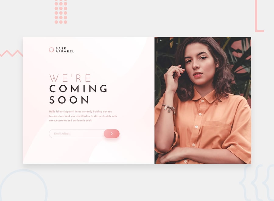 base apparel coming soon landing page