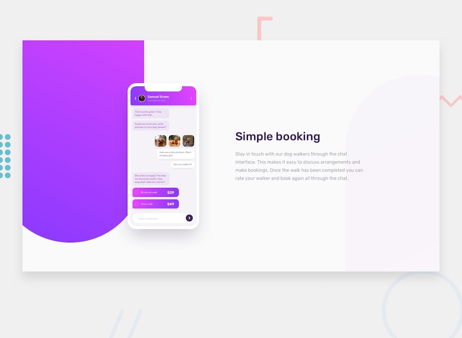 chat app css illustration